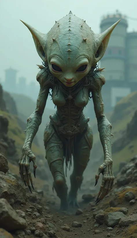 insolent puny Deep copper famous cinema star of world of Silent Hill,germany space port,A charming and fascinating creature with...