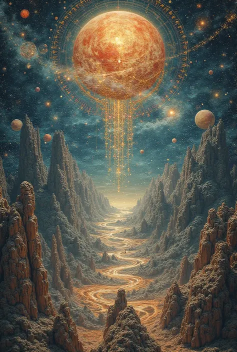 A picture in which the whole universe is written in UTOPIA 
