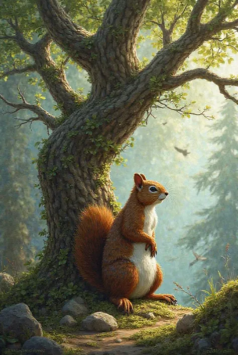 squirrel, Anatomical, 나무가 된 squirrel