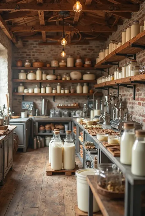 A workshop that produces delicious yoghurt and milk with sour cream