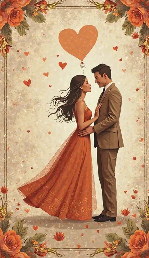 Design the front of a 9th wedding anniversary card that captures the essence of nine years of love and commitment. Use the tradi...