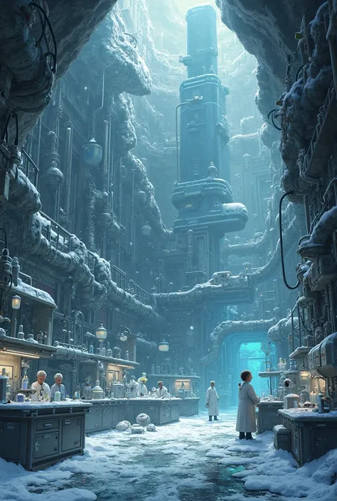 Hidden underground of the tower there is a genetic research laboratory. Here, a team of scientists, known among other profession...