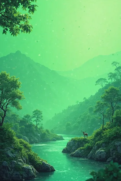 Make the same as above but inside the frame make it a green background 