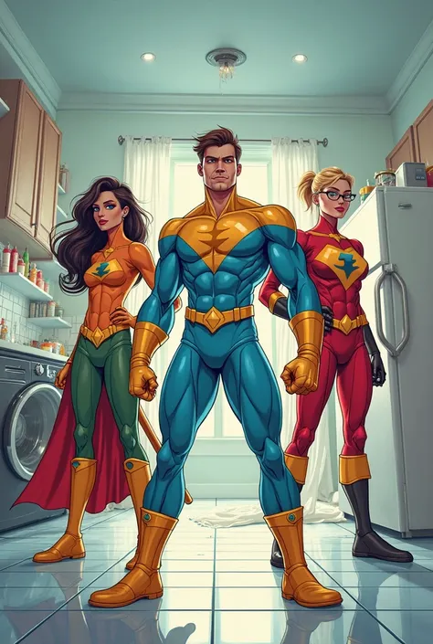 Superheroes of cleaness of home

