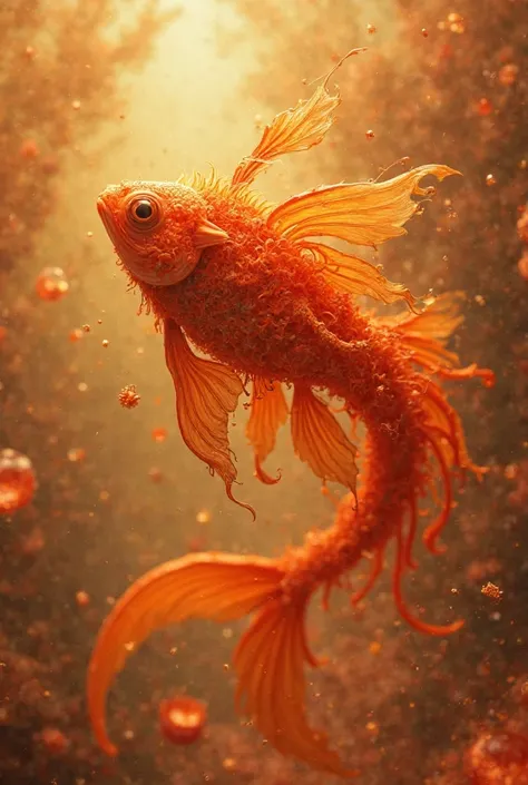 Abstract orange fish