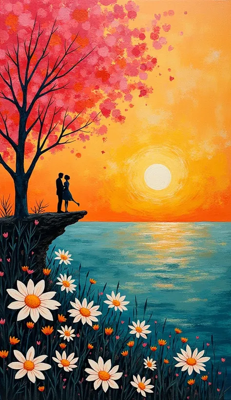 text good morning, naive art, primitivism ,  colors of love ,  graffiti spray painting, gradience,    , love story sweet memorie...