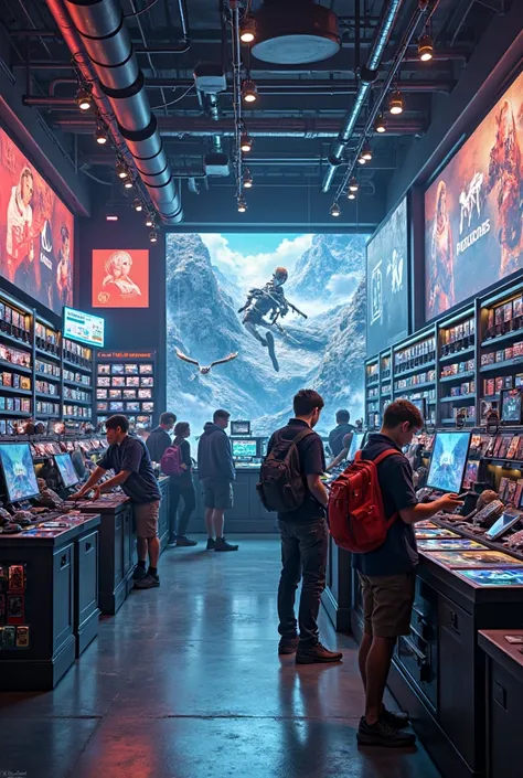 Video game store facilities 