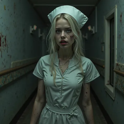 Nurse appearance、MulHeres com seios grandes, H. ｐ. Lovecraft、Hellraiser、Deus de CtHulHu 、 translucent skin , ((Fallen teeth)),Vi...