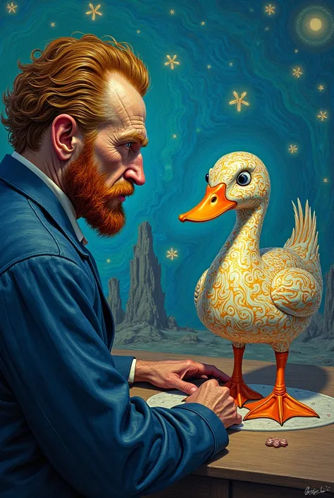 van gogh investing in suit nft crazy he's create a duck