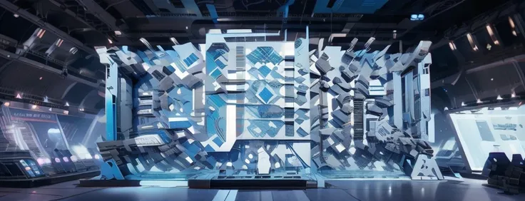 Create a LinkedIn background for a software developer, with a modern and technological design. The image must have a light blue ...