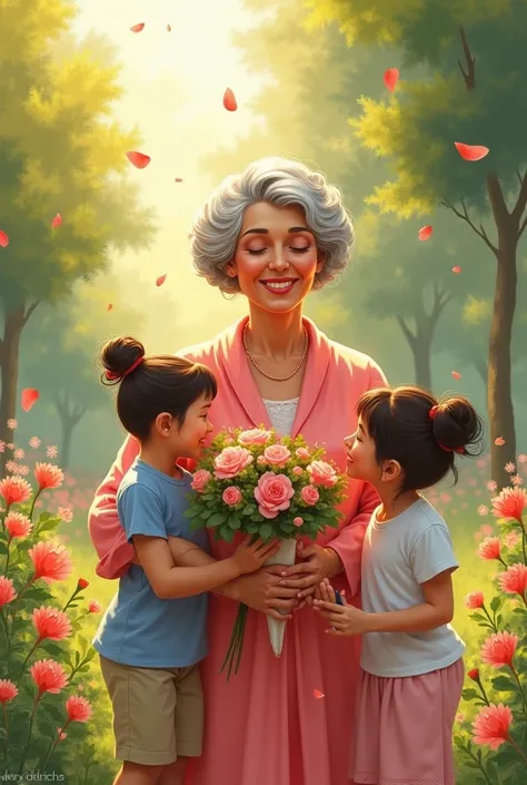 I want a picture of Mother's Day. Mother's name is Fatima. Thank you and wish her a long life 