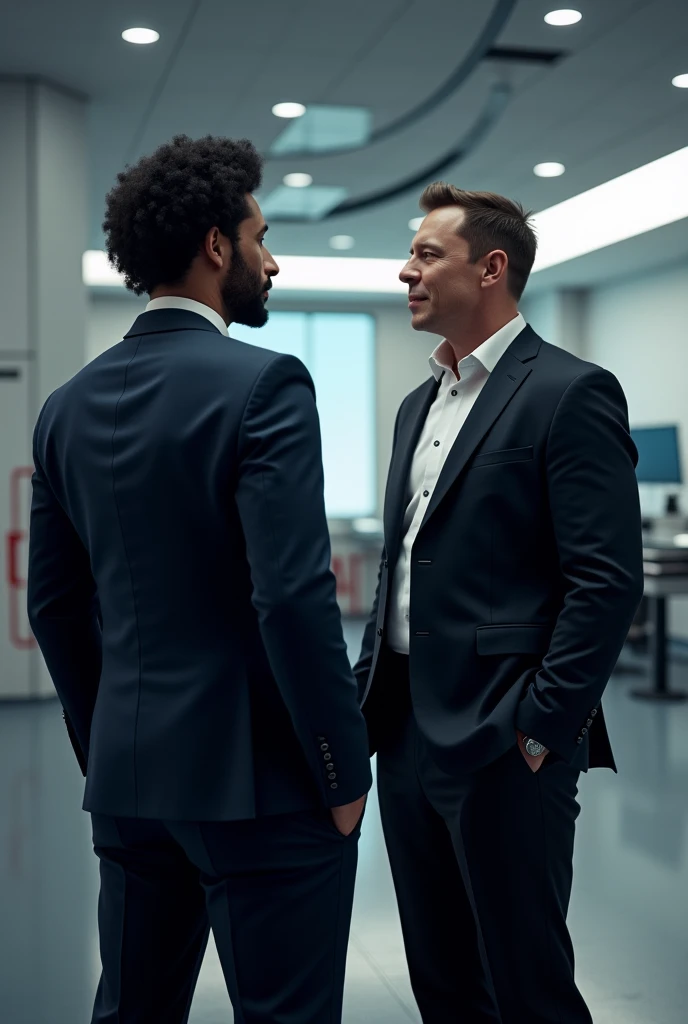 A video of Mohamed Salah with Elon Musk