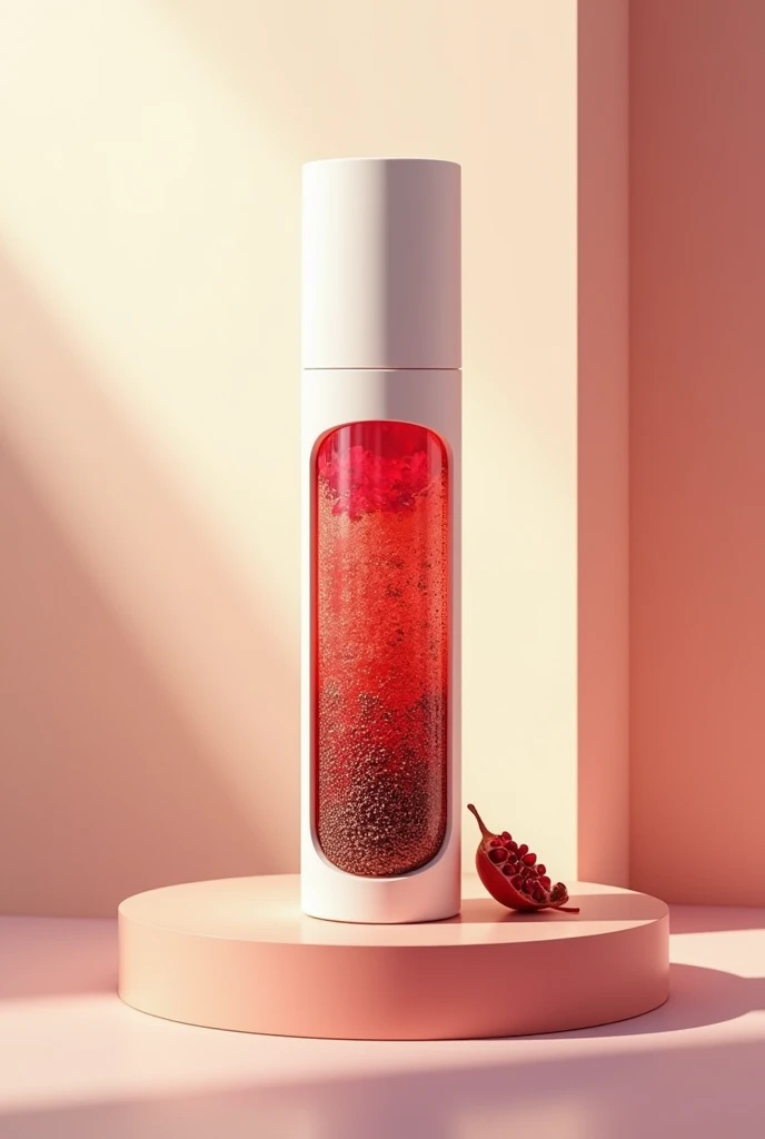 Slinder cosmetic chia oil (mainly) and pomingrate cream plastic tube for flyers
