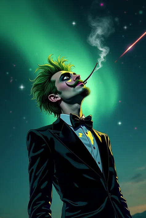 , Beetlejuice, anime,  Manga Style , alex brightman Starring as Beetlejuice,1 boy,  Aurora, barbarian, black bow, black bowtie, ...