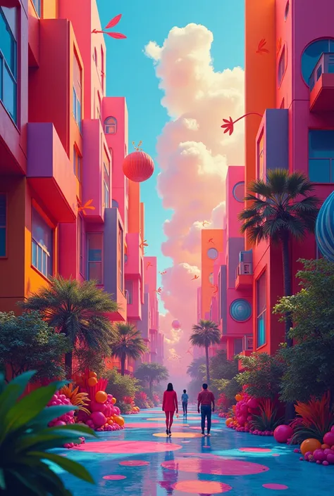 more modern and colorful
