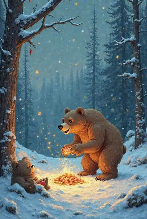 And in the morning, when all the bears found out about Munno's bravery and the treasure, a wave of happiness spread. They all en...