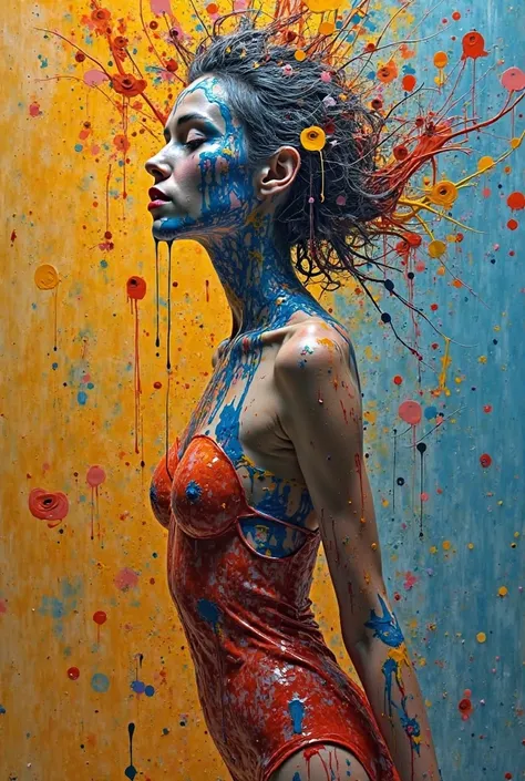 Color and form collide in a mesmerizing dance between hyperrealism and surrealism, where living canvases emerge from the very fa...