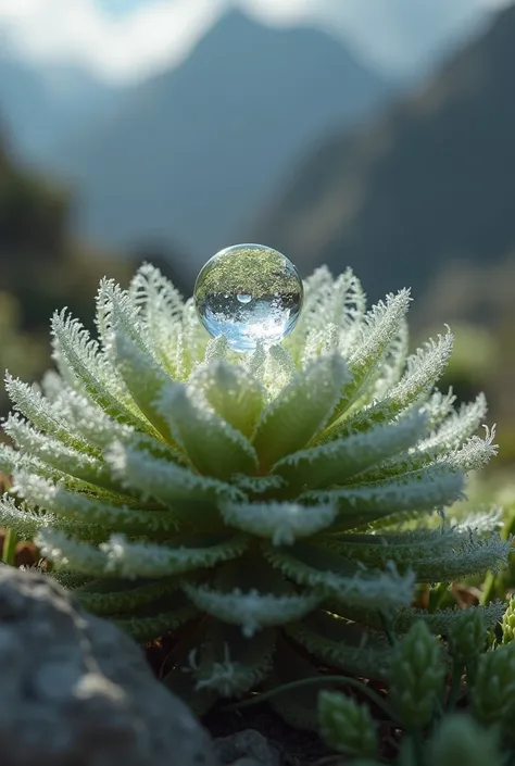 Drop of water in Frailejon

