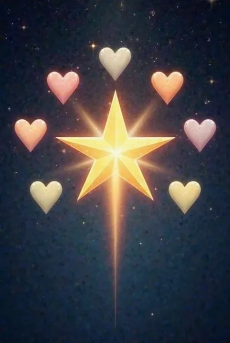 An imagotype of a star and 6 hearts