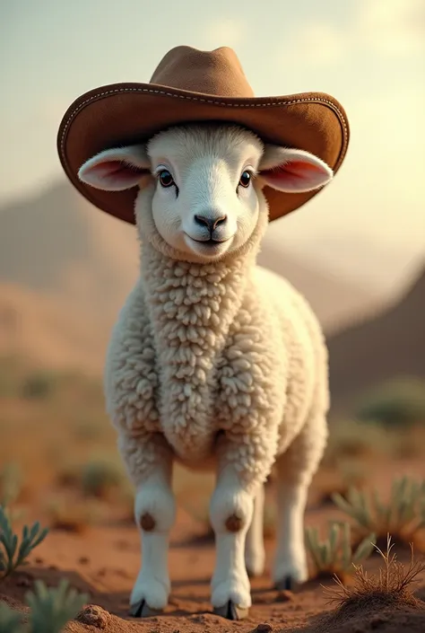 Lamb with a Cangaçó hat 
