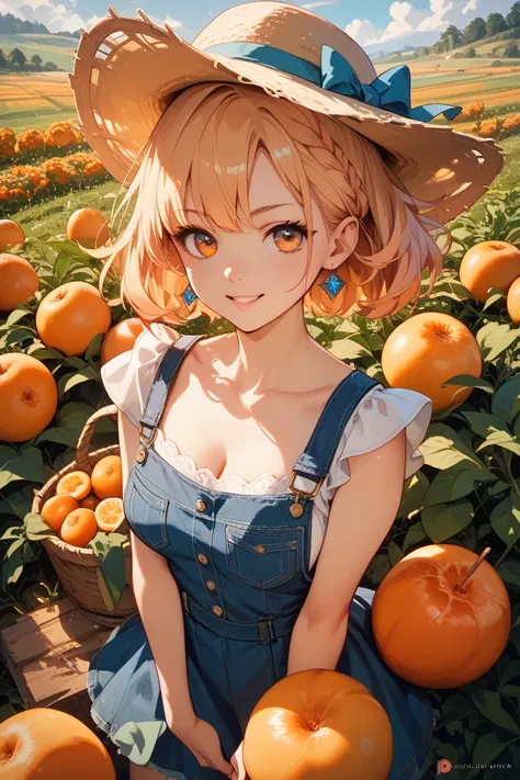  orange　fruit　field　