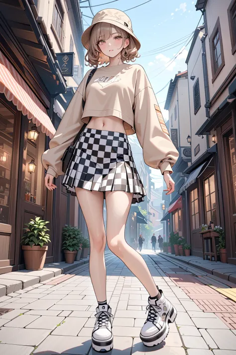 (masterpiece, best quality:1.5), (ultra detailed, high resolution, 8k, beautiful detailed, UHD, best anatomy), High tone beige B...