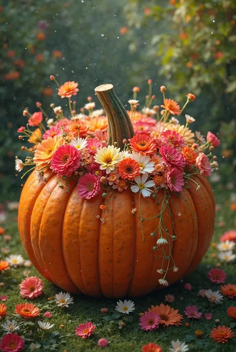 pumpkin change to flower 12 picture