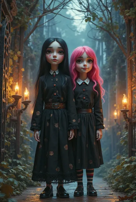 Wednesday Addams and Enid Sinclair.