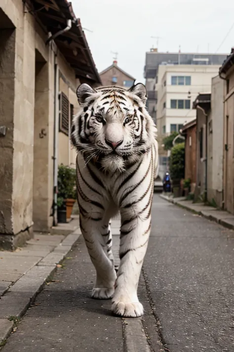 Walk with the white tiger