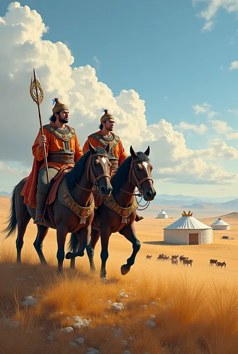 Kazakh legends ( yurt ,steppe,batyrs)