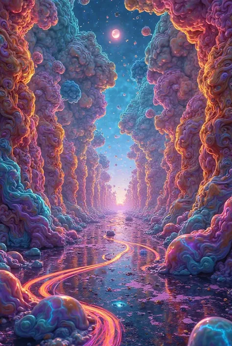 Full of colors psychedlic video