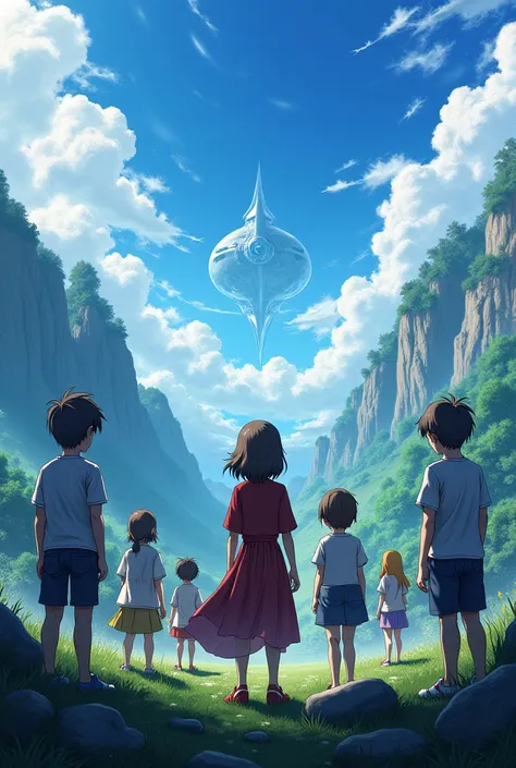 Make the image with anime style in cinematic 