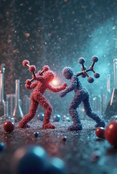 Benzene ring fighting with aspirin 