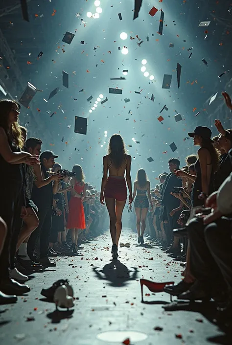 chaos on fashion show