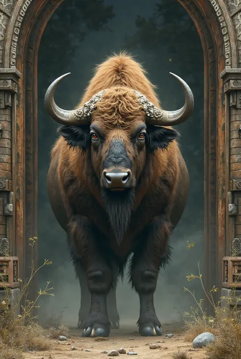 A buffalo + uma porta,  not so realistic
