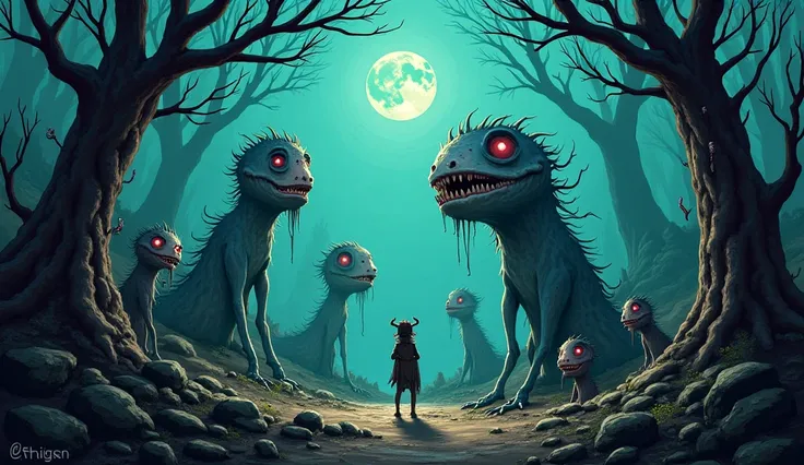 Make dark cartoon art for albion 