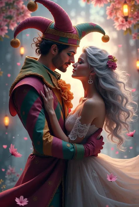 Arlecchino and Lumine kiss
