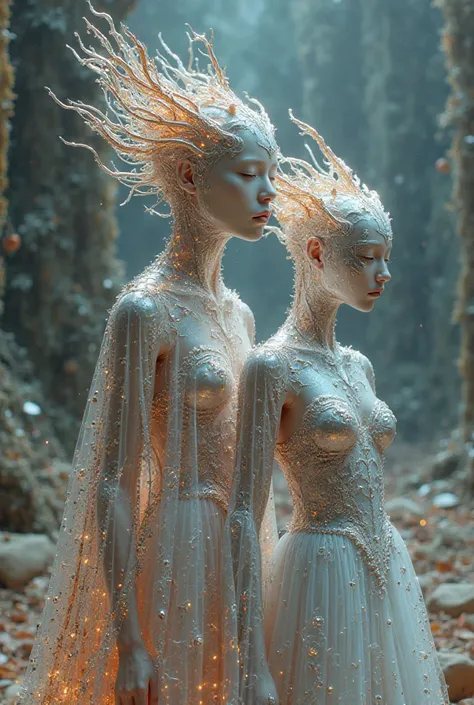 Drawing pictures of metallized fairy tales