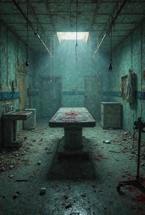 Scary abandoned hospital　Operating Table