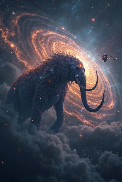 A mammoth made of galaxies wandering through empty space