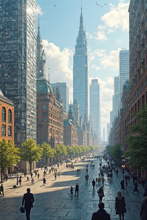 Draw me a big city in Scandinavia