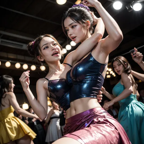 Women dancing at a party 