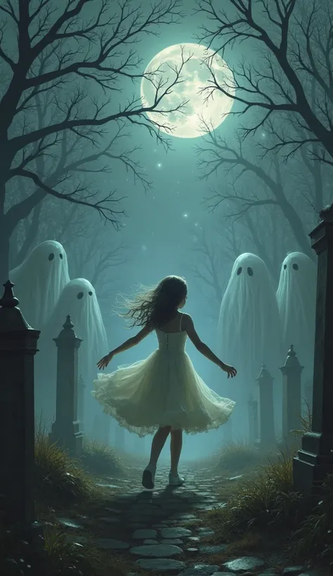 cemetery dance girl, There were a lot of ghosts around watching.