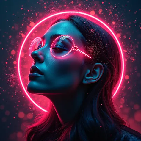 Abstract Nabudonosor, futurista, realism, Neon highlights, fractal background"  Excitement Fear Boring Emotion Cinematographic M...