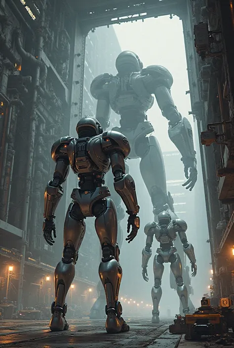 Final frame: massive hangars open to reveal MechaGuardians—sleek, humanoid ant-killers powered by AI.