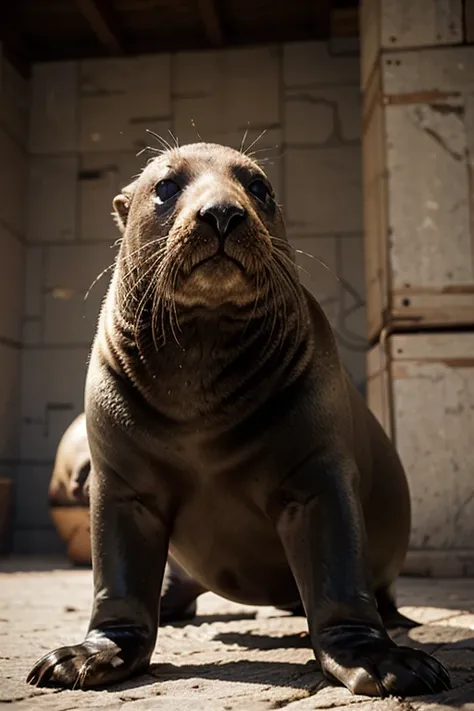 design image for sea lion animal in Minecraft