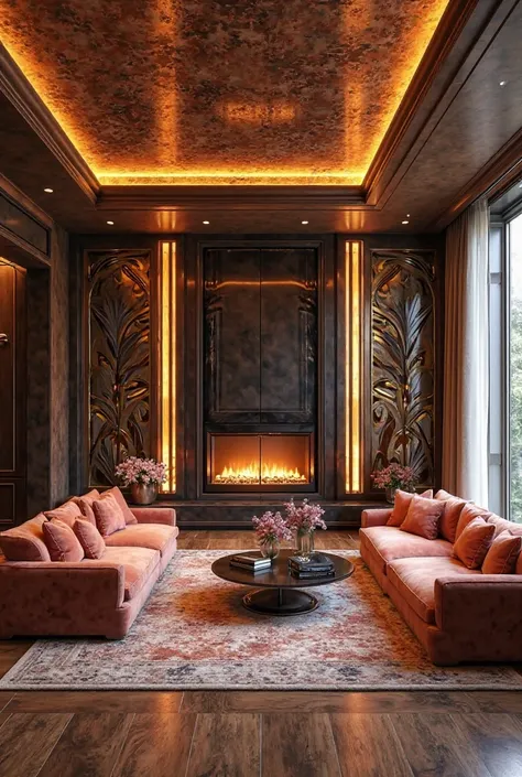 Art deco home , living room 