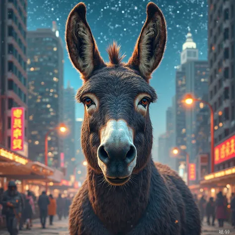 Donkey(animal) face 🌃🌃🏙🏙