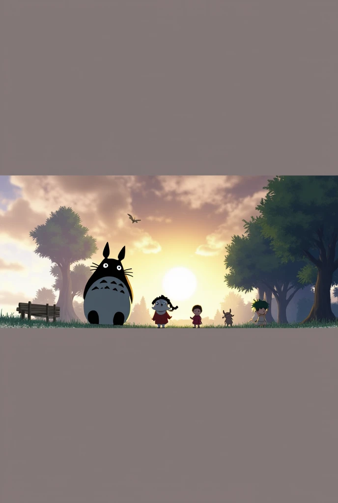 Turn the image into Ghibli characters 
