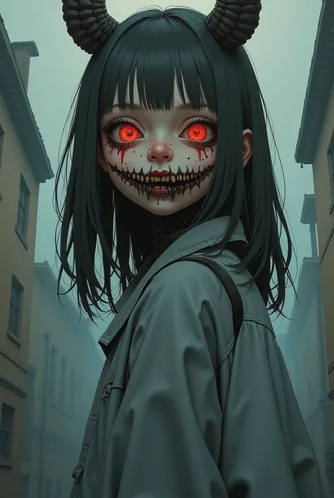 nightmare, Doll-like face, cartoon style, draft, Horror elements, (masterpiece), (high resolution), ( super delicate ), ( clear ...